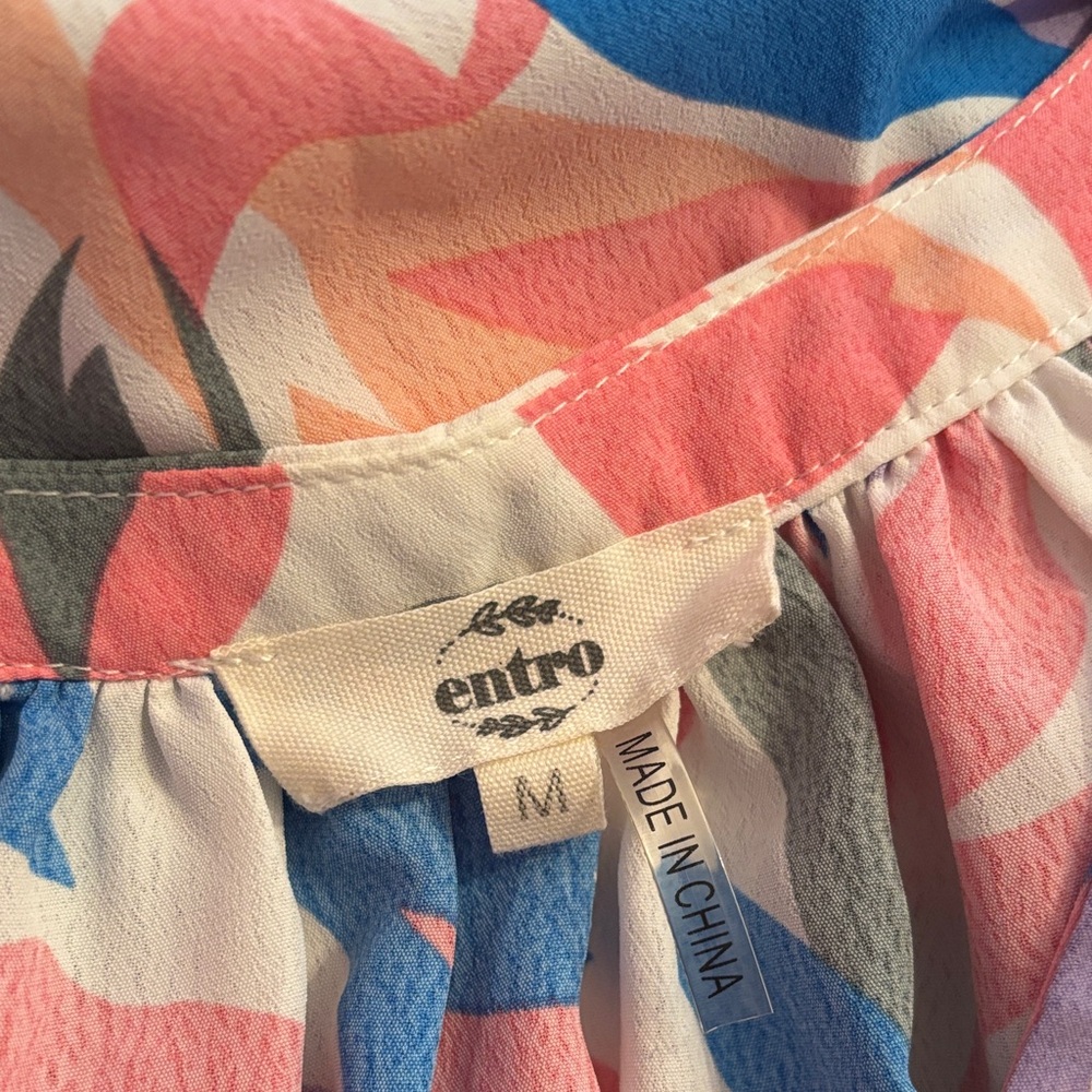 Entro Multicolor Abstract Blouse - Picture 2 of 2